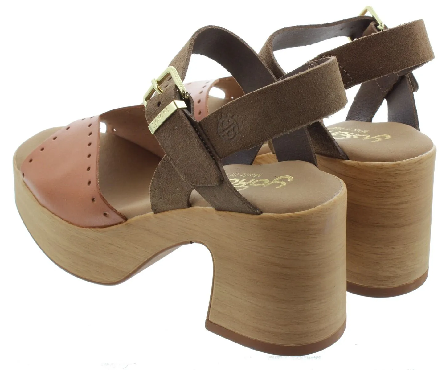 YOKONO Ladies Bonai 002 Heel Sandals In Tan