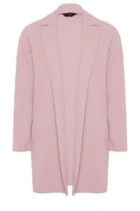 YOURS Curve Dusky Pink Longline Blazer