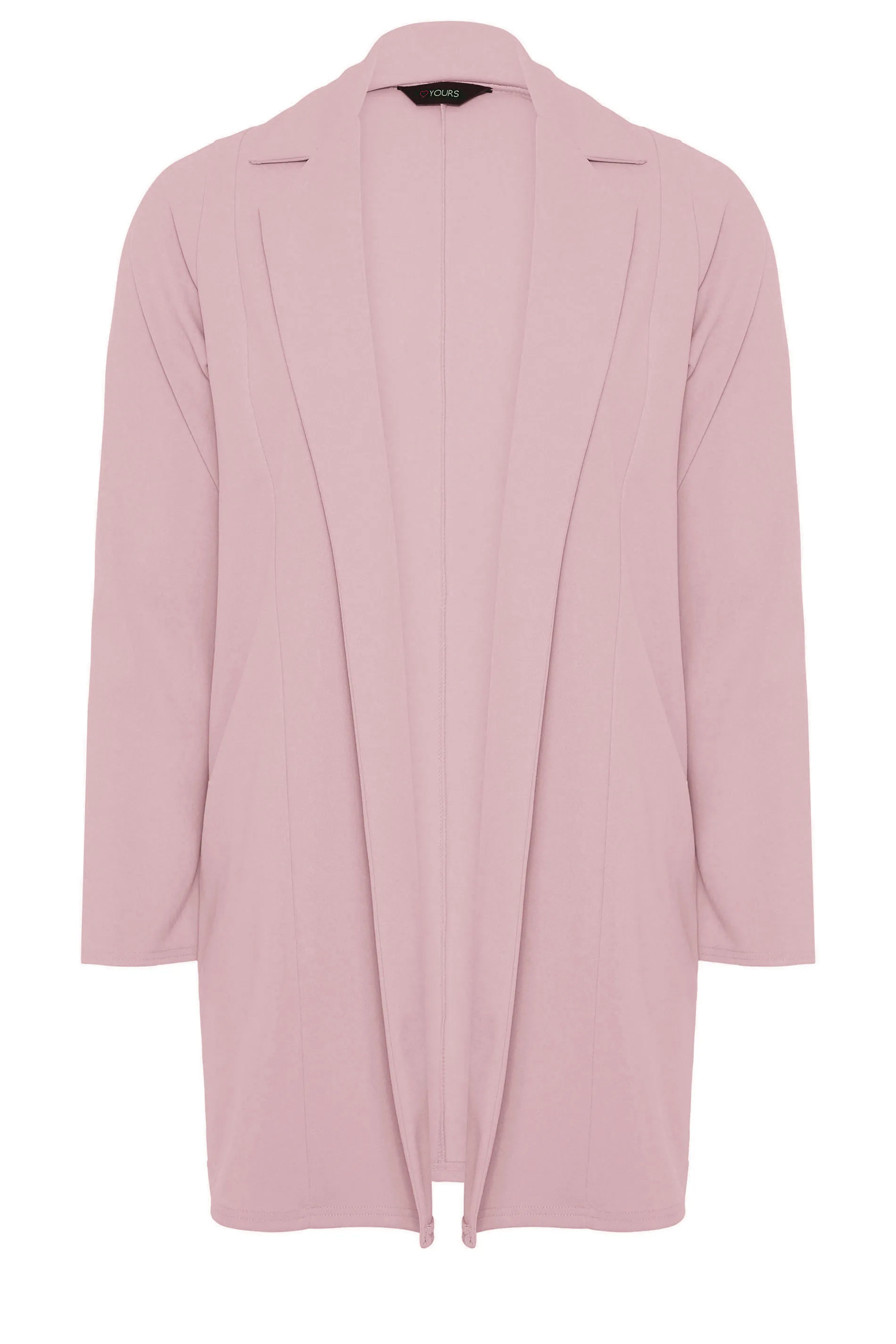 YOURS Curve Dusky Pink Longline Blazer